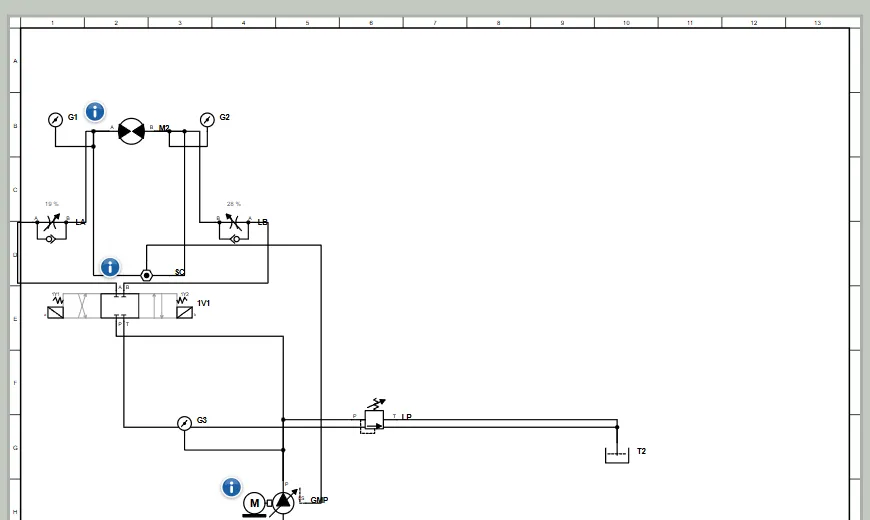 Schéma : TP9 hydraulique : Load Sensing